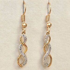 Victoria Townsend Diamond Accent 14k Gold Over Sterling Silver Dangle Earrings